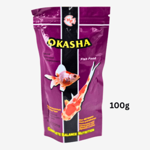 OKASHA Fish Food 100g: High Palatability Floating Formula for All Fish