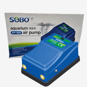 SOBO AP-500 Silent Aquarium Air Pump: Dual Outlet, 5W, 2-Speed